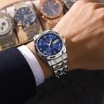 Premium Quality Quartz Watch | Poedagar 615 | Blue |