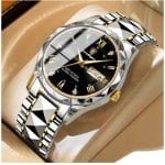 Premium Quality Quartz Watch | Poedagar 615 | Black|