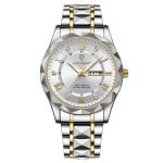 Premium Quality Quartz Watch | Poedagar 615 | Silver |